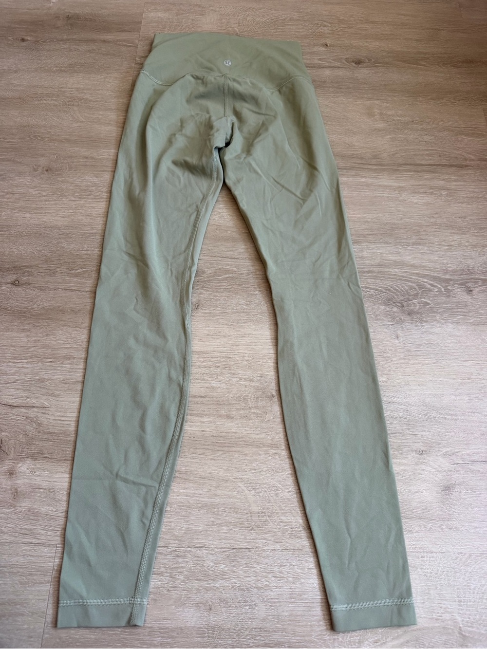 lululemon athletica Align High-Rise 25" Pant - Green Twill SZ 4 - Picture 4 of 6